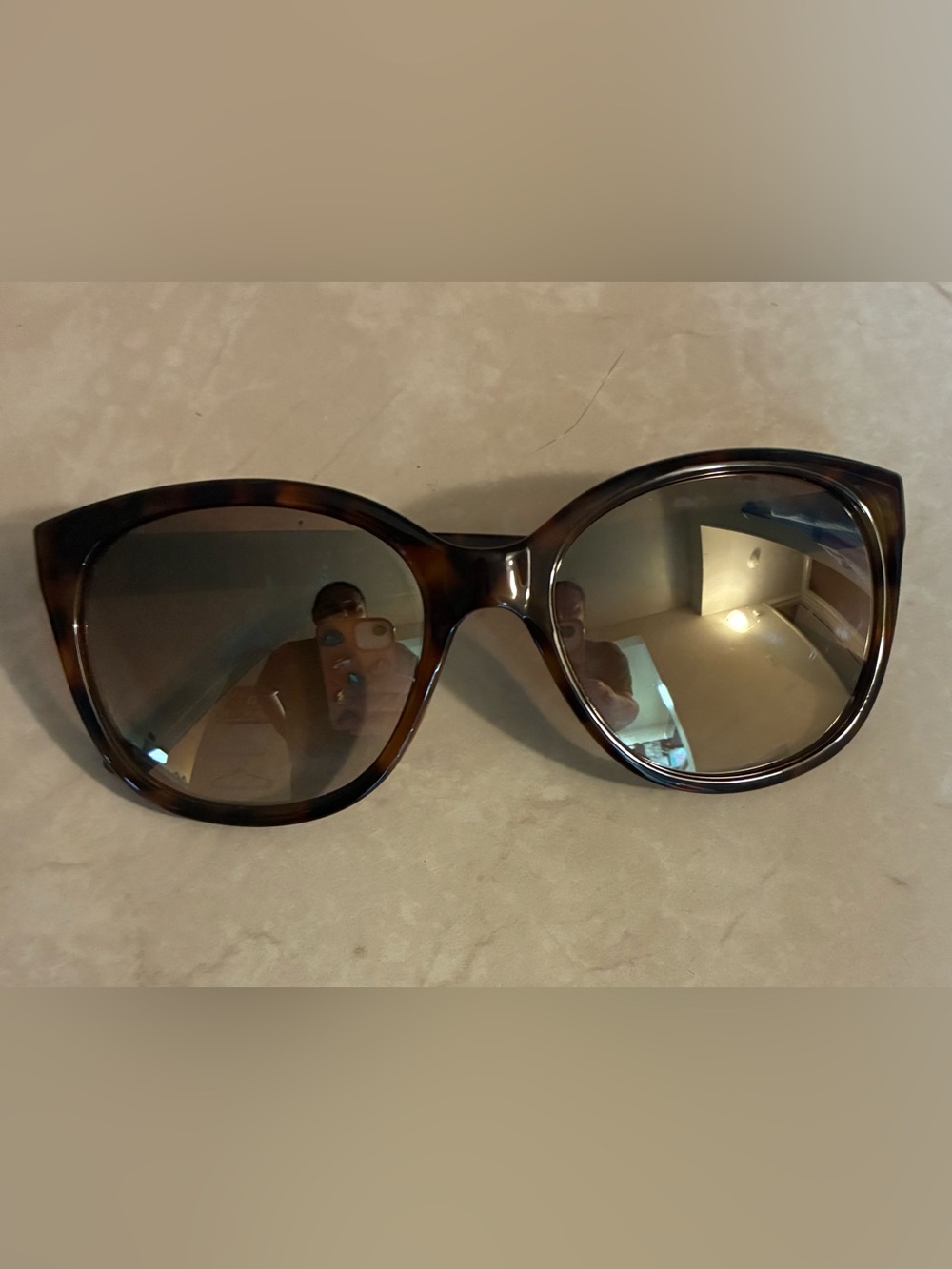 Leopard print style Women's Sunglasses - Brown